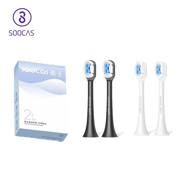 Soocas X3 X1 X5 Vervangende Opzetborstels Voor Xiaomi Mijia Soocare X1 X3 Sonic Elektrische Tandenborstel Hoofd Originele Nozzle jets