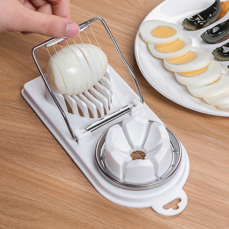 Køkkenredskaber gadgets æggeskærer eiersnijder æggeskærer rustfrit stål cortador de huevos køkken gadget kitchenaid