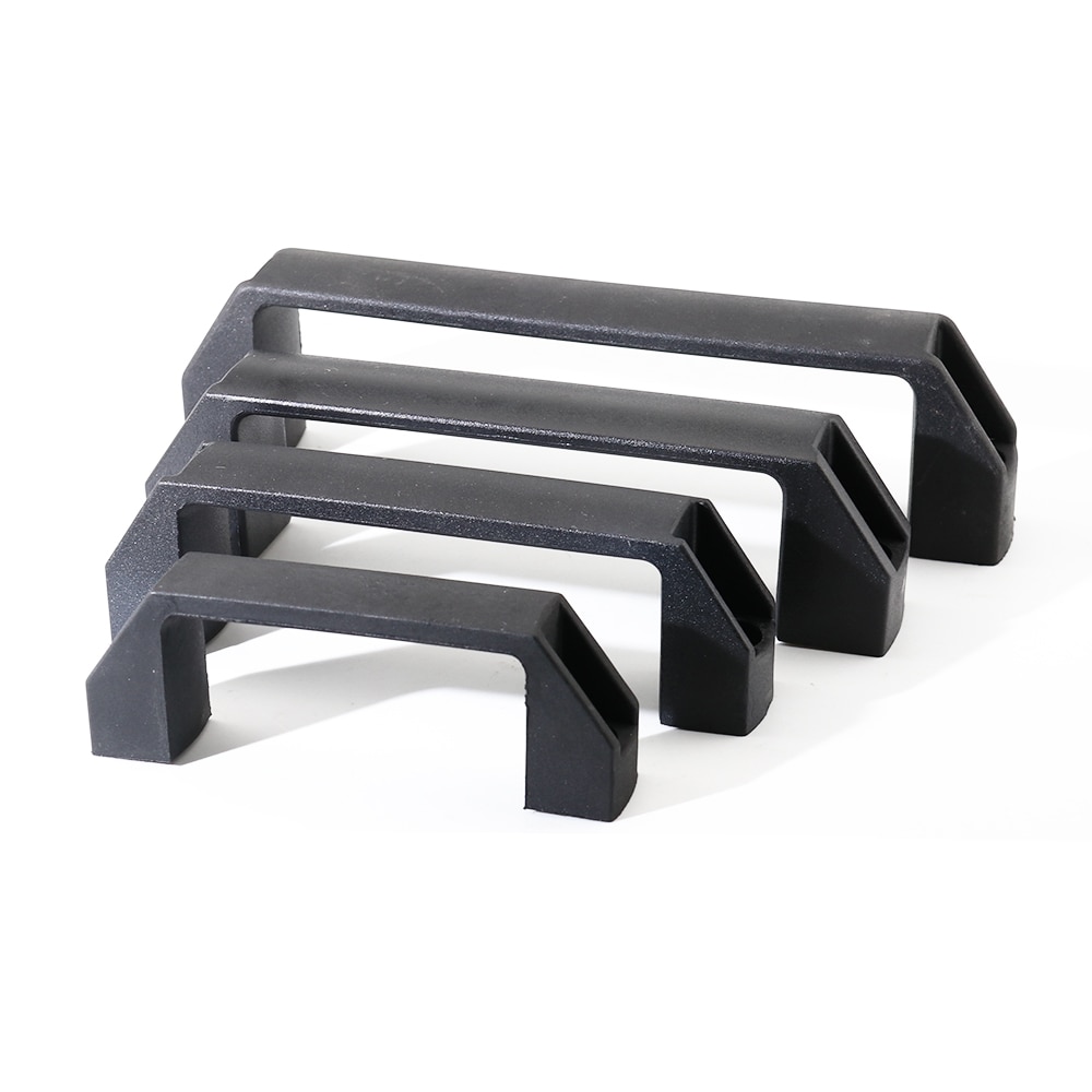 2 stk plast nylon t slids sort dørhåndtag til aluminium ekstruderingsprofil  /3030/4040/4545 sereis 90mm - 180mm