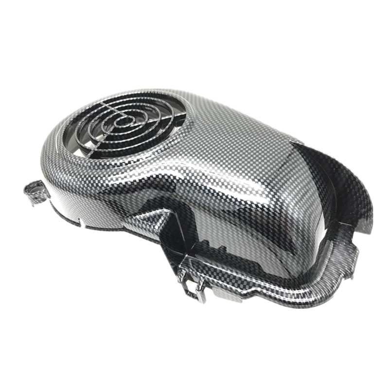 Cubierta de ventilador de fibra de carbono para motocicleta, imitación de fibra de carbono para YAMAHA JOG ZR 3YK 3KJ VINO 5AU 4JP aprio
