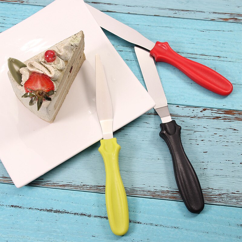 Petit couteau à spatule coudée/à manivelle, Palette de 3 pièces Outils de décoration de gâteaux, glaçage, Sugarcraft, Fondant