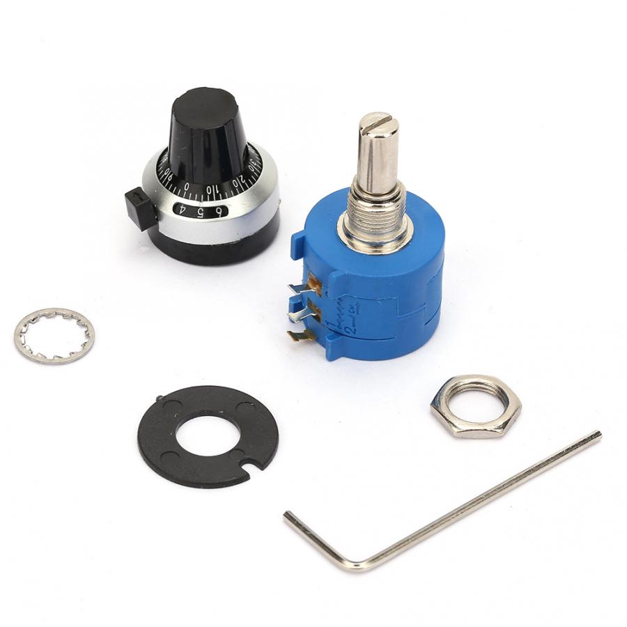 3590S-2-501L 2W Wirewound 500ohm Adjust Digital Control Switch Variable Resistor Knob Rotate Potentiometer Kit