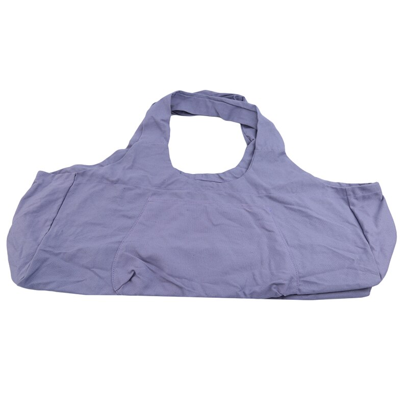 Multifunktionelt gym taske yogapakke til kvindelig bærbar yogataske med stor kapacitet yoga skuldermåtte bevægelse gym tasker: Lilla
