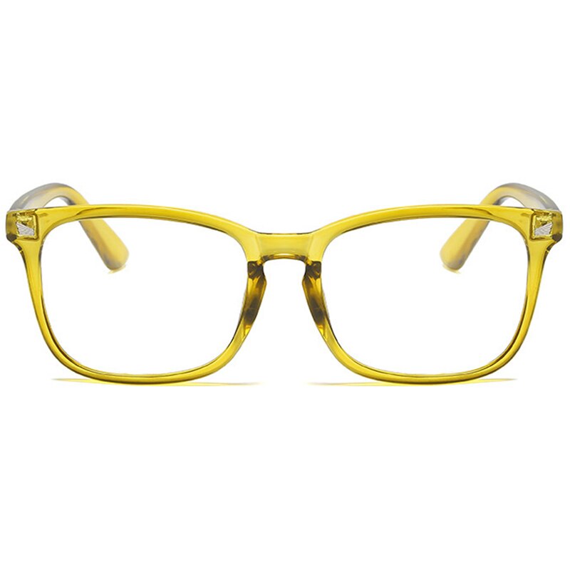 COASION Blue Light Blocking Glasses for Women Men Square Nerd Eyeglasses Frame Computer Game Glasses UV Protection CA1396A: C12 Dark Yellow