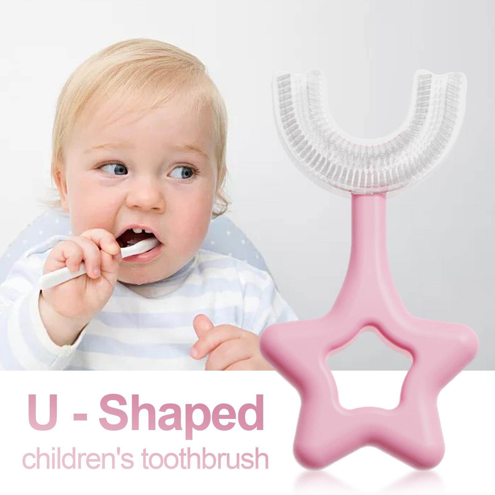 Children U-Shape Manual Training Tooth Brush ,Easily Brush Your Kid&#39;S Teeth