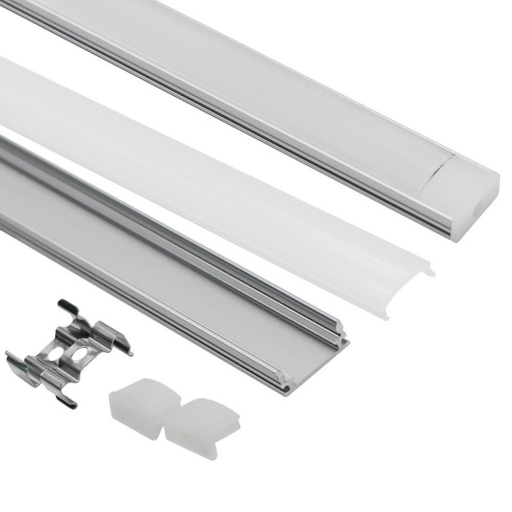 10 XDHL led aluminium profiel voor led strip bar led kanaal behuizing voor led strip 5050 5630 3528 komen met cover clips end caps