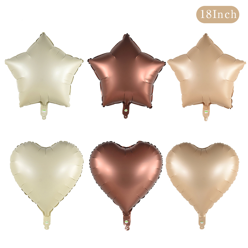3-10Pcs 18inch Heart Star Aluminum Foil Balloons R... – Grandado