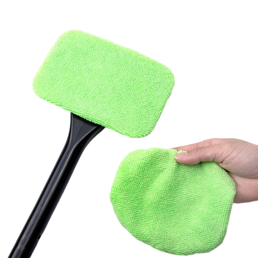 Autoruitenreiniger Borstelset Microfiber Voorruitreinigingsgereedschap Auto-interieur Glaswas Ruitenwisser Lange steel Auto-accessoires