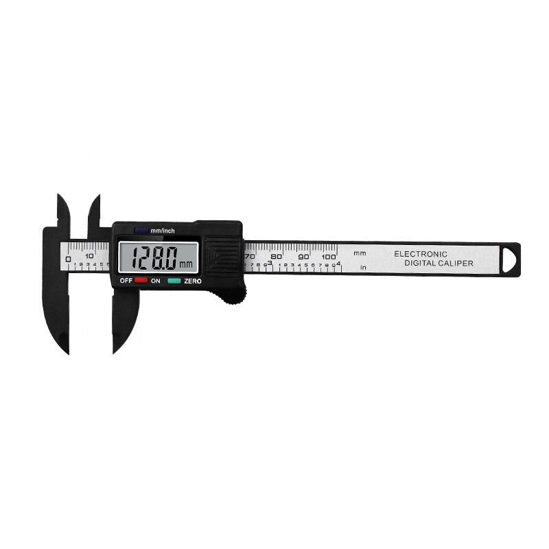 150mm digitale måleværktøjer til måling af tommer og millimeter med lcd-skærm: 0-100mm
