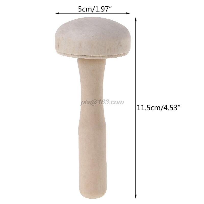 Wooden Mushroom Roller Paper Printing Ink Rubbing Use Art Craft Printmaking Tool