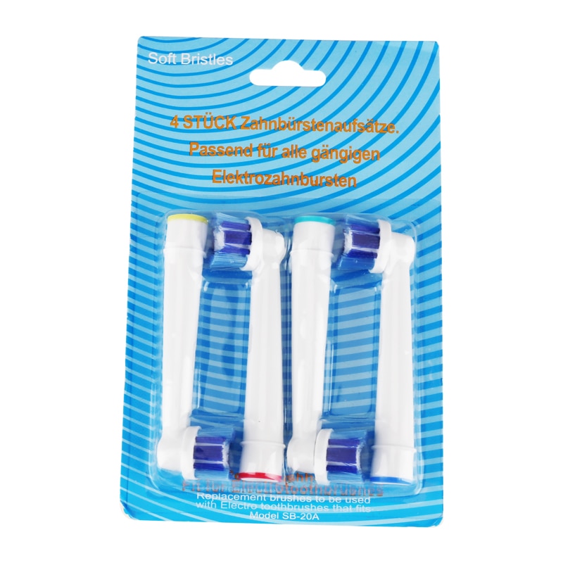 4 Stuks Opzetborstels Voor Oral B Elektrische Tandenborstel Voordat Power/Pro Gezondheid/Triumph/3D Excel /Schoon Precisie Vitaliteit