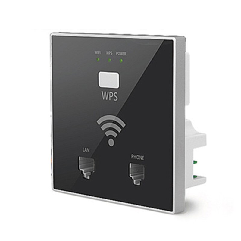 300 M indoor wireless hotspot AccessPoint für hotel WIFI abdeckung projekt mit AC lan Zentralen manager WISP in wand mini router/AP: PASSIVE 24V POE / Schwarz