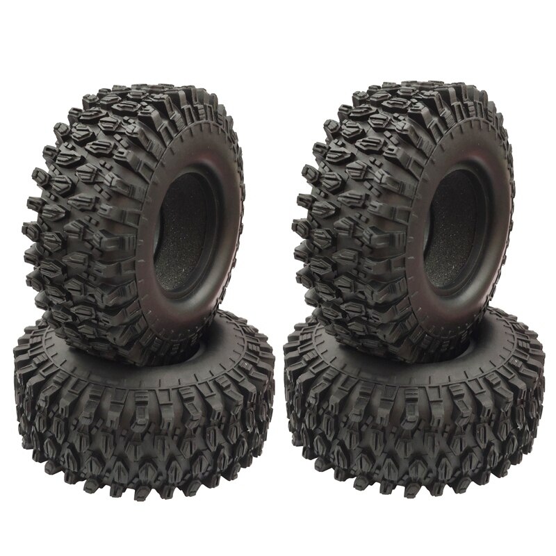 4PCS 1,9 zoll Gummi Reifen 1,9 Rad Reifen 108X40MM für 1/10 RC Crawler Traxxas TRX4 Axial SCX10 90046 AXI03007: Default Title