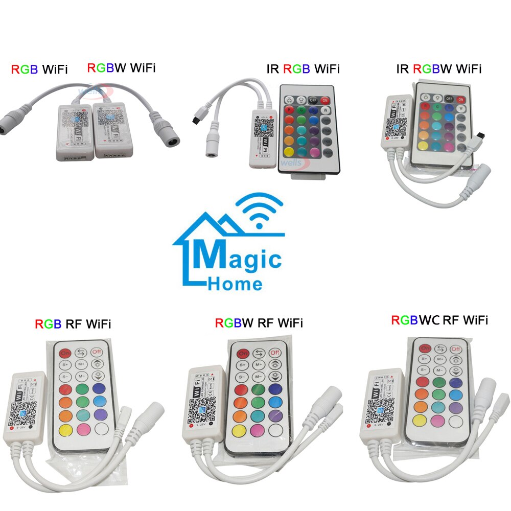RGB / RGBW Controller Mini Wireless WIFI LED RF Remote Control IOS/Android Smart Phone for RGBCW/RGBWW RGB LED Strip,DC12-24V