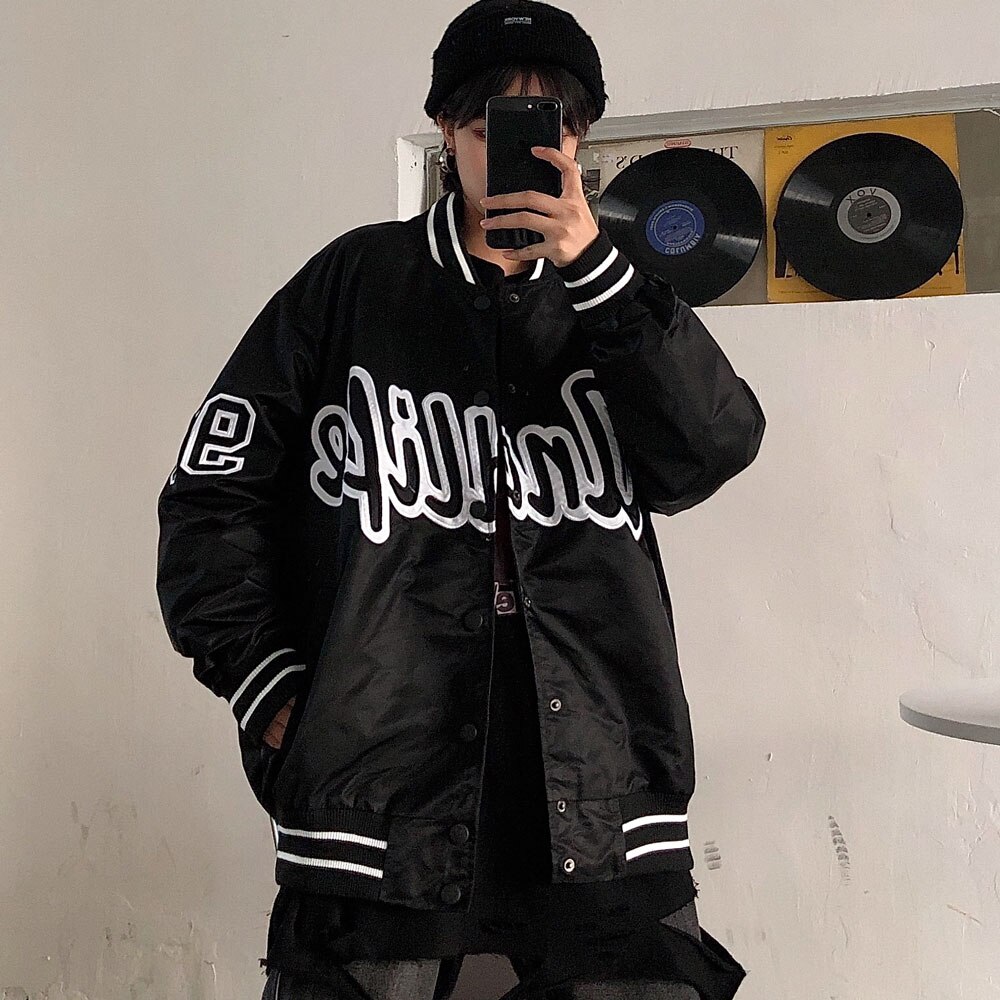 Heren bomberjacks honkbal heren anorak hiphop streetwear jassen heren casual honkbaluniform jassen kleding