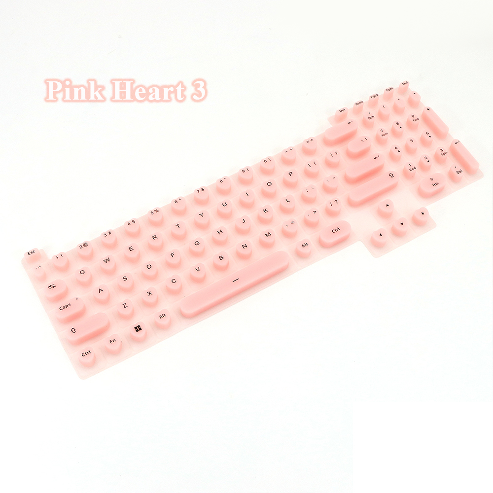 Teclado de silicona para decoración de uñas, teclado de membrana para dispositivos de escritura de oficina con uñas largas para mujeres, para Logitech K580, Aurora: Beige