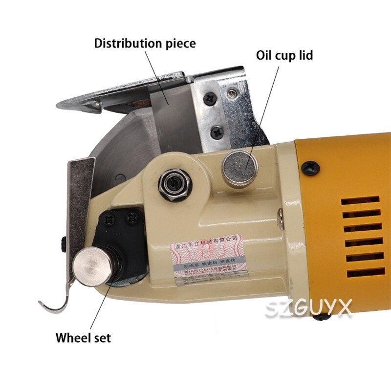 Wood Router 220V Handheld Portable 65mm Rotary Blade Electric Round Electric Cloth Cutter Fabric Round Knife Cutting Machine
