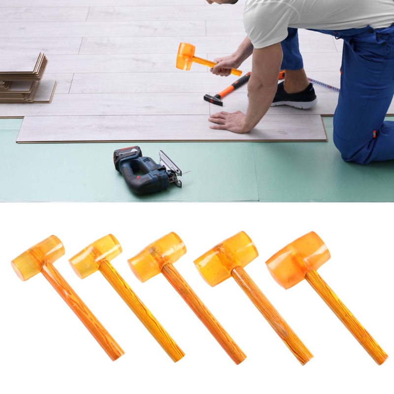 Multifunktionale Holzgriff Rindsleder Gummi Hammer Passt für Mechanische Ausrüstung Wartung Möbel Demontage Ect. M0XC
