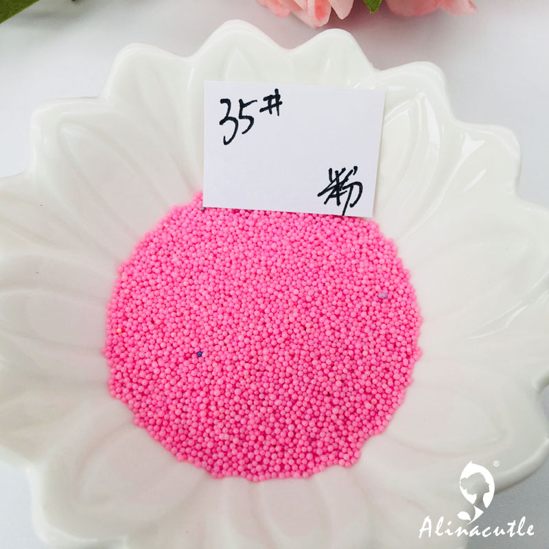 20g/ parti nail art bittesmå stål kaviar perler 3d manicure smykker gør det selv håndlavede kort blomst støvdrager pailletter shaker: 7 lyserøde