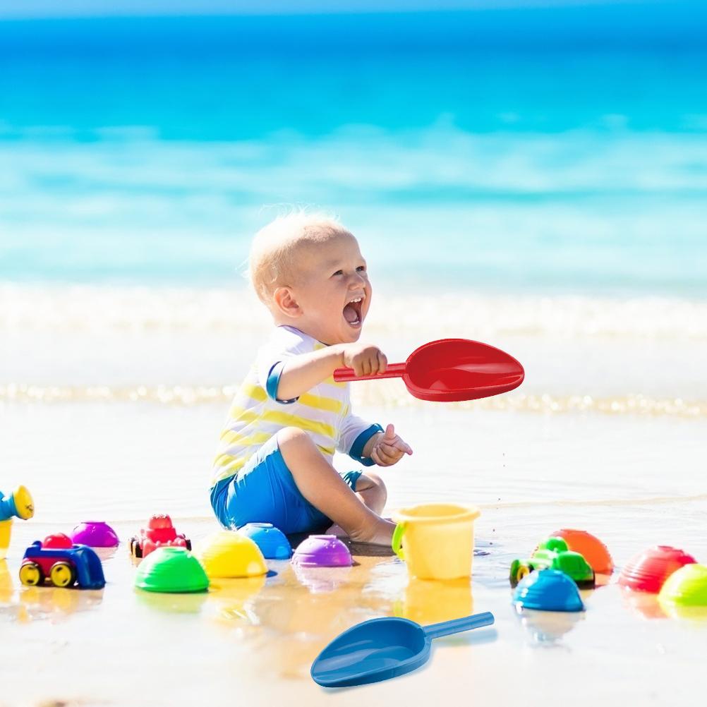 14 Inch Graven Zand Strand Schoppen Voor Kids Plastic Schop Speelgoed Met Handvat Willekeurige Kleur Beuken Schoppen Kids Outdoor speelgoed