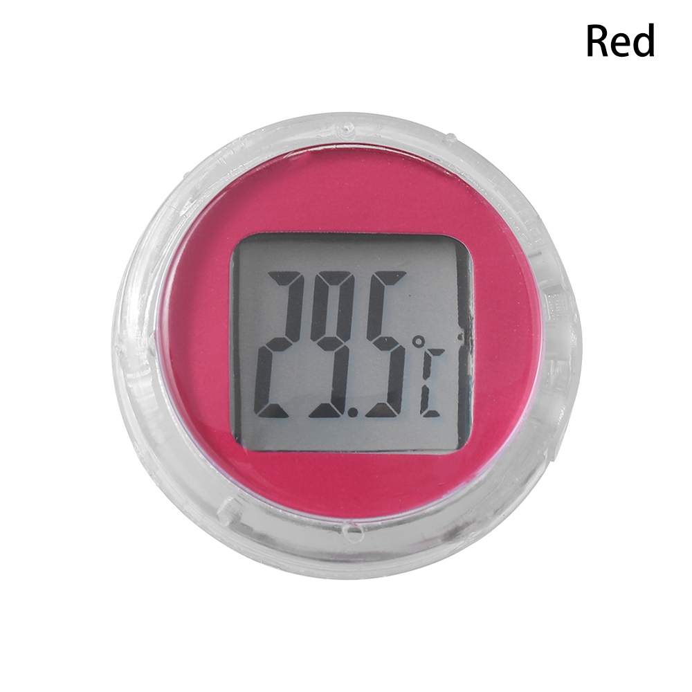 Mini Motorrad Thermometer Paste Typ Temperatur messer digitale Instrumente wasserdichtes Motorrad Innen zubehör 6 Farben: MULTI