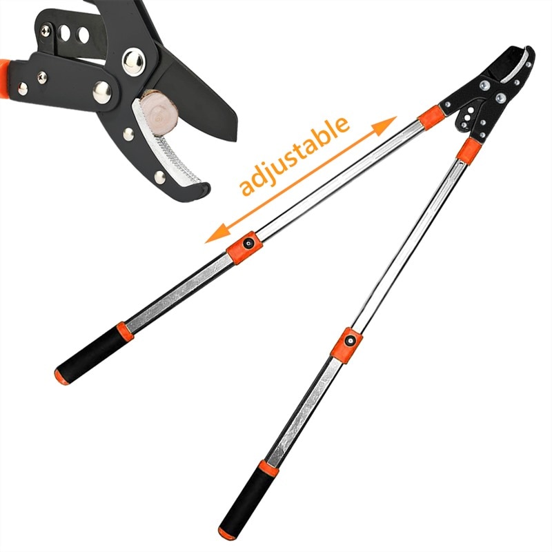 Garden Pruning Tools Garden Trimming Scissors Heavy Duty Razor Sharp Anvil Lopper Extendable Telescopic Garden Branch Cutter