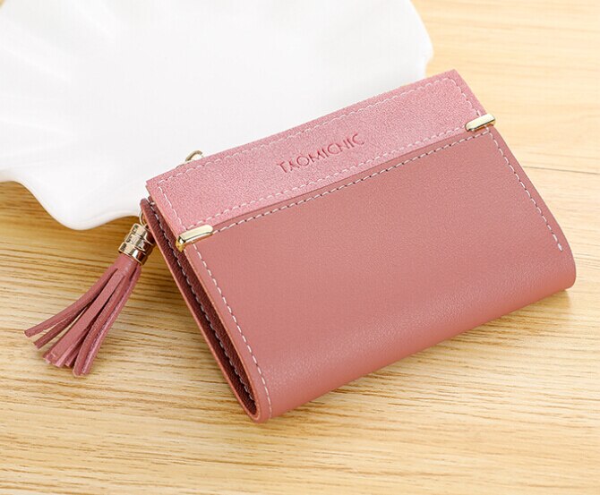 Nowy kobiety skórzana wzór portmonetka Passcard kieszeni portfel kieszenie uwaga przedziału Passcard posiadacz karty kopertówka: 06