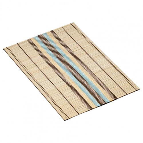 Vedenpitävä kevyt pöytä koristeellinen bambu tabletti lasinalus pöytä matto koriste tee tarvikkeet kodin keittiön matto: Beige