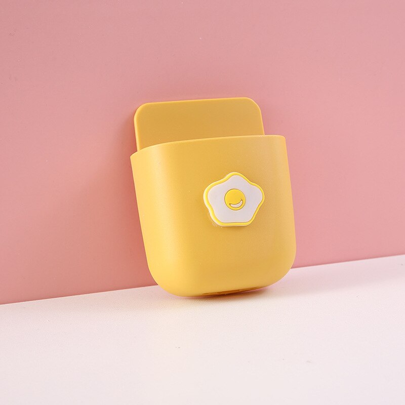 Cartoon Wall-mounted Mobile Phone Charging Box Remote Storage Box Bedside Phone Hanger Decoration Wall Holder for Stationery: 013