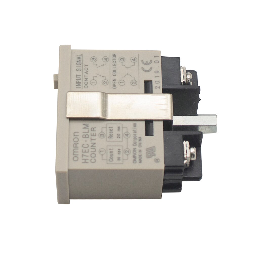 Non-Voltage 6 Digits Electronic LCD Display Screw Terminal Resettable Time Range Totalizing Counter H7EC-BLM 0-999999 hours