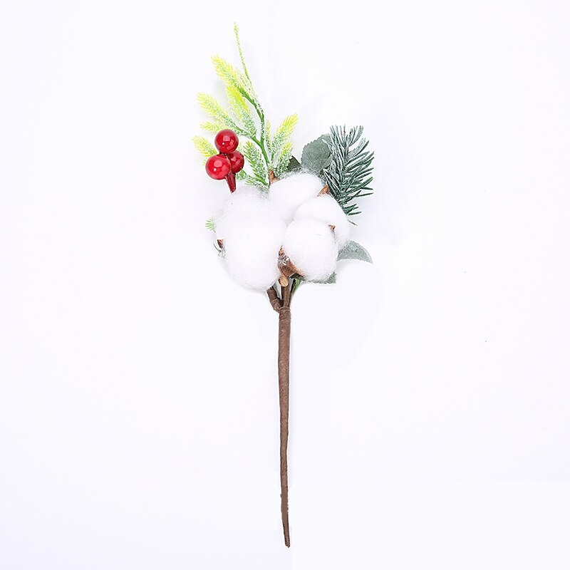 1 st konstgjord blomma röd pärla ståndare bär gren för gör-det-själv alla hjärtans dag låda hantverk bröllop juldekoration blomma