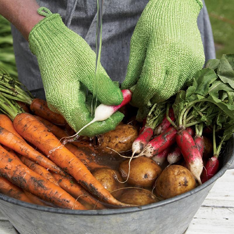 1 Pair Peeled Potato Cleaning Gloves Kitchen Vegetable Fruits Skin Scraping Fish Scale Household Gloves