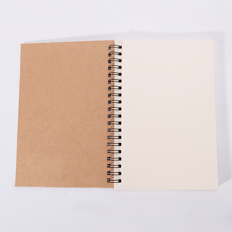 skizzieren Tagebuch für Zeichnung Malerei Graffiti Weiche Abdeckung Schwarz Papier Skizze Buch Memo Pad Notizbuch Büro Schule Liefert: khaki-Weiß innere / A6
