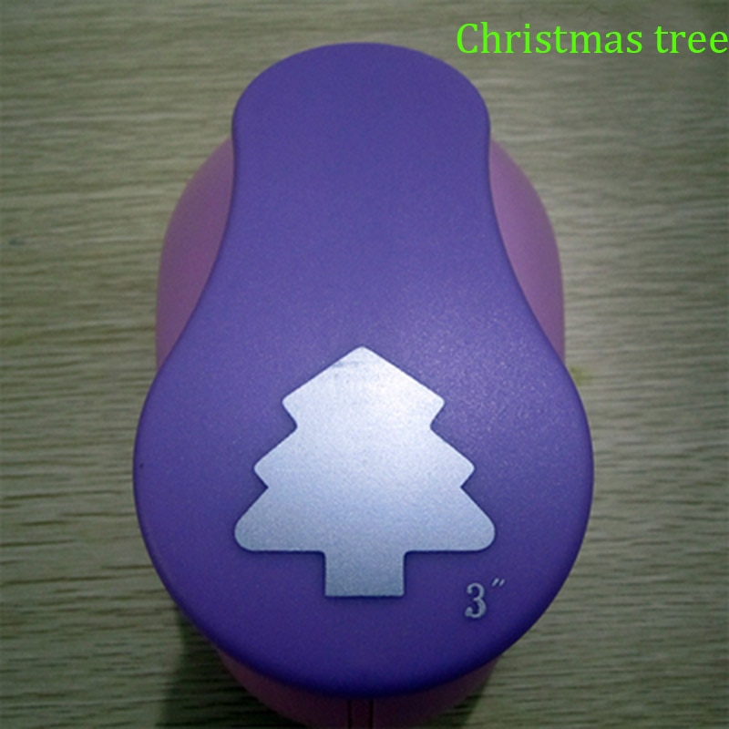 3"(7.1cm) Christmas tree punches paper cutter for greeting card handmade DIY production tools