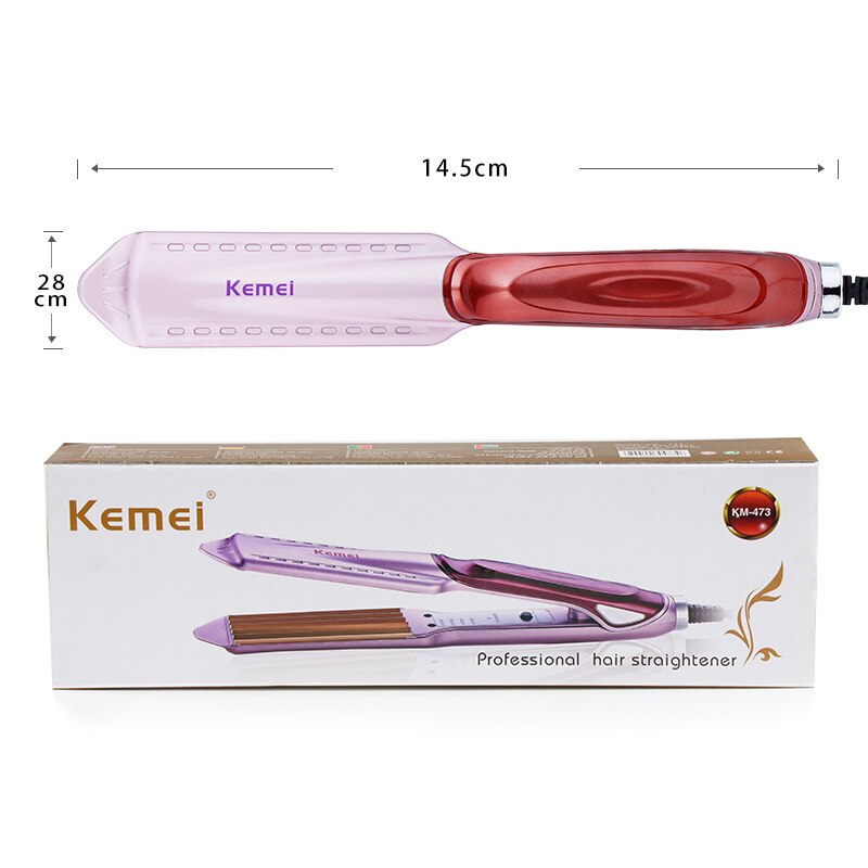 Hair Curling Iron Corn Electric Hair Styler Ceramic Corrugated Iron Curling Corn Plate Wand Hair Styling Curler 40D: with box