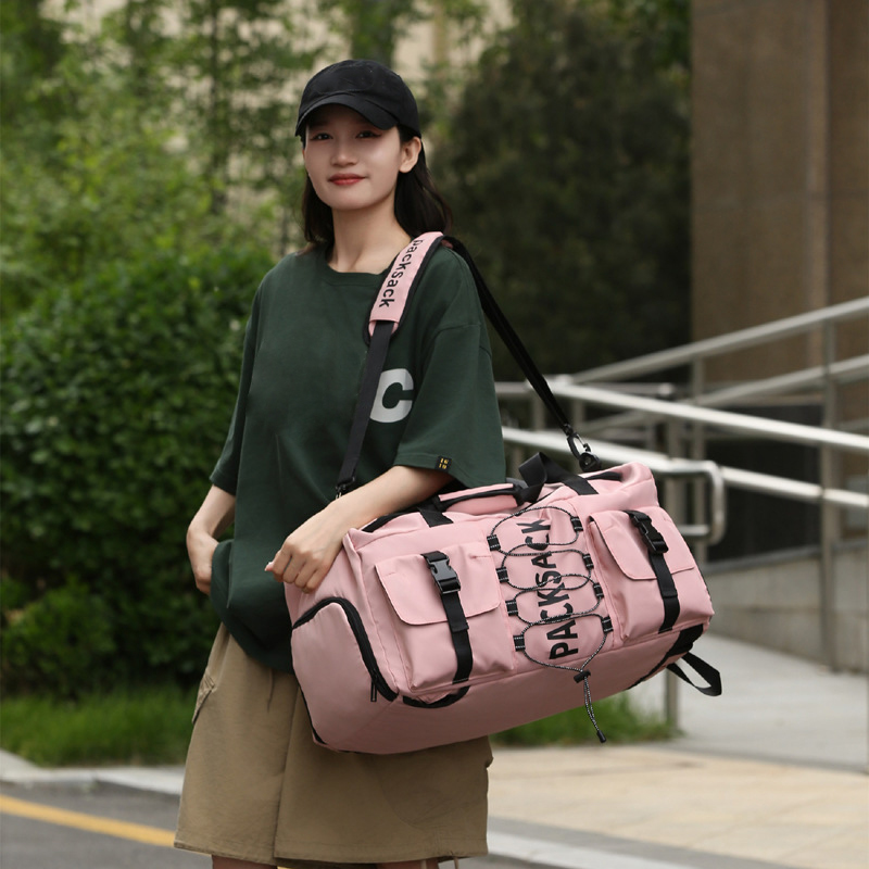 Large Capacity Travel Duffle Bag Gym Sports Fitness Outdoors Fitness Yoga Tote Luggage Handbag Boston Weekend Shoulder Bag