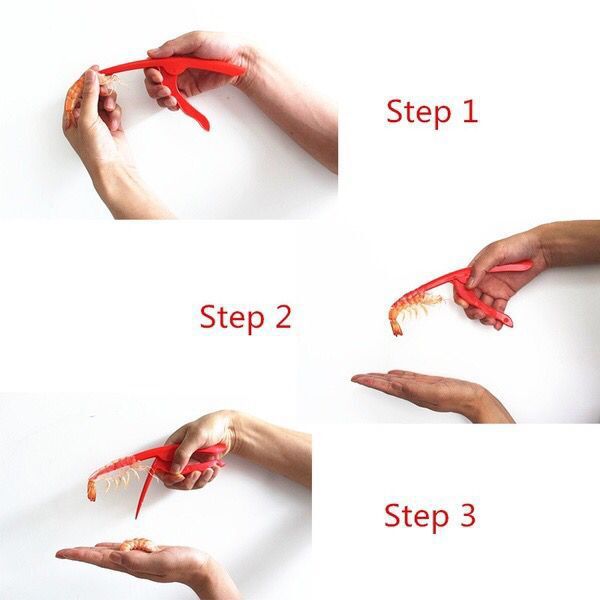 Herramienta práctica para pelar camarones, pelador de gambas, utensilios de cocina para cocinar mariscos, novedad de