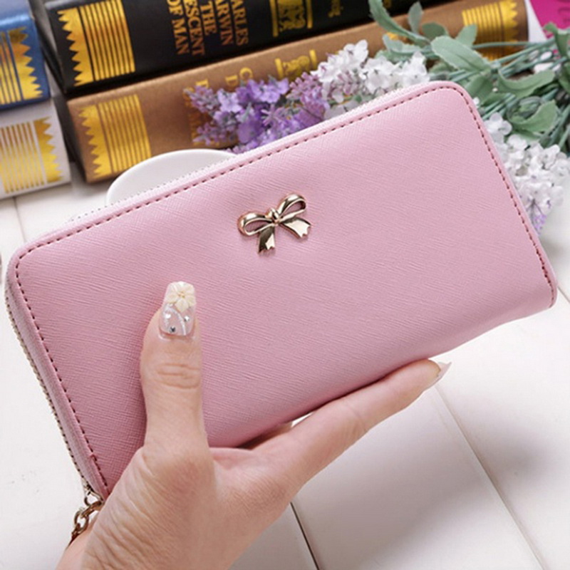 Women Long Wallet Leather Women's Purse and Wallet Lady Party Clutch Female Card Holder Carteras Bolsos De Mujer