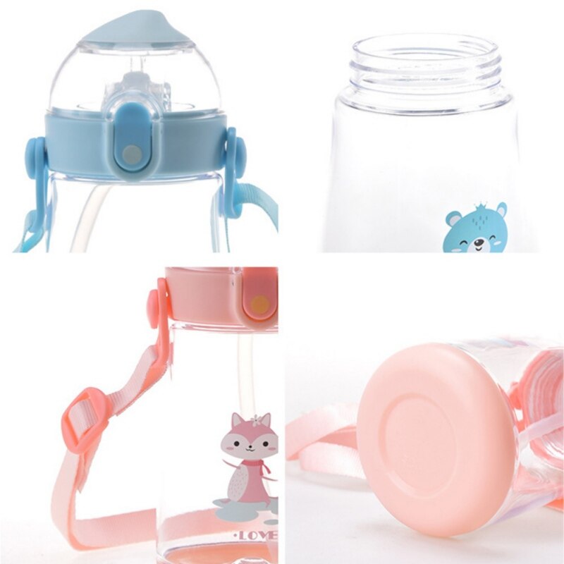 Babys drikkekop baby drikkekop halm kop studenterrem drikkekop 380ml bpa gratis
