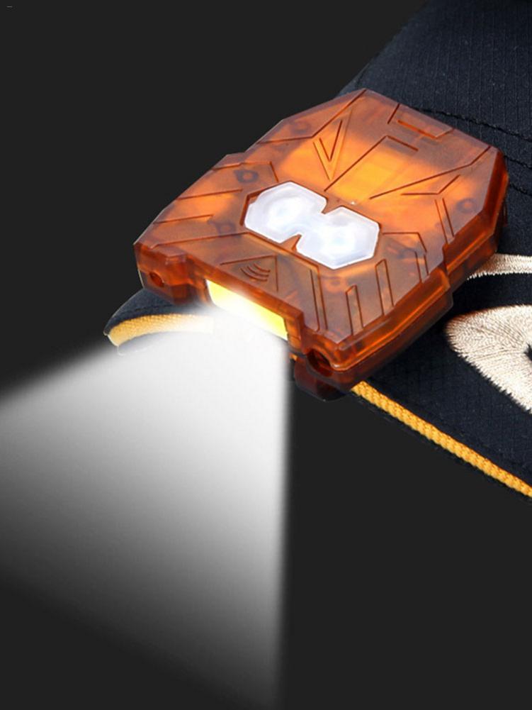 Led-koplamp met clip, lichtgewicht, usb-oplaadbaar, cob-koplamp met inductieve hoofdlamp voor nachtvissen