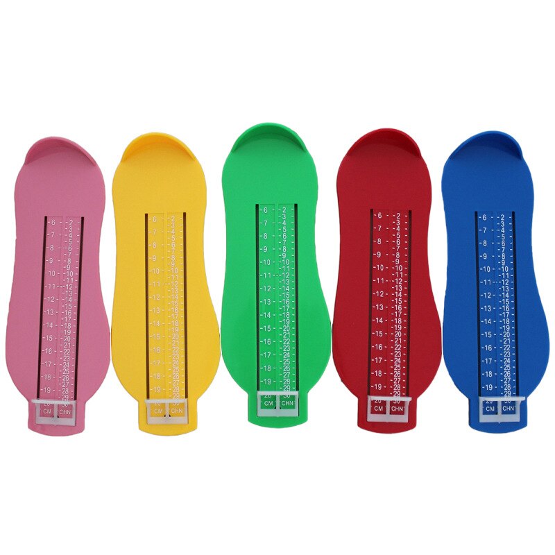 3 Colors Baby Foot Ruler Kids Foot Length Measuring device child shoes calculator for chikdren Infant Shoes Fittings Gauge Tools