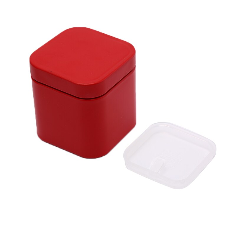 Tea Cans Square Metal Packaging Storage Box Case Small Tin Jars Food Chocolate Candy Sealed Boxes Party Box: 6