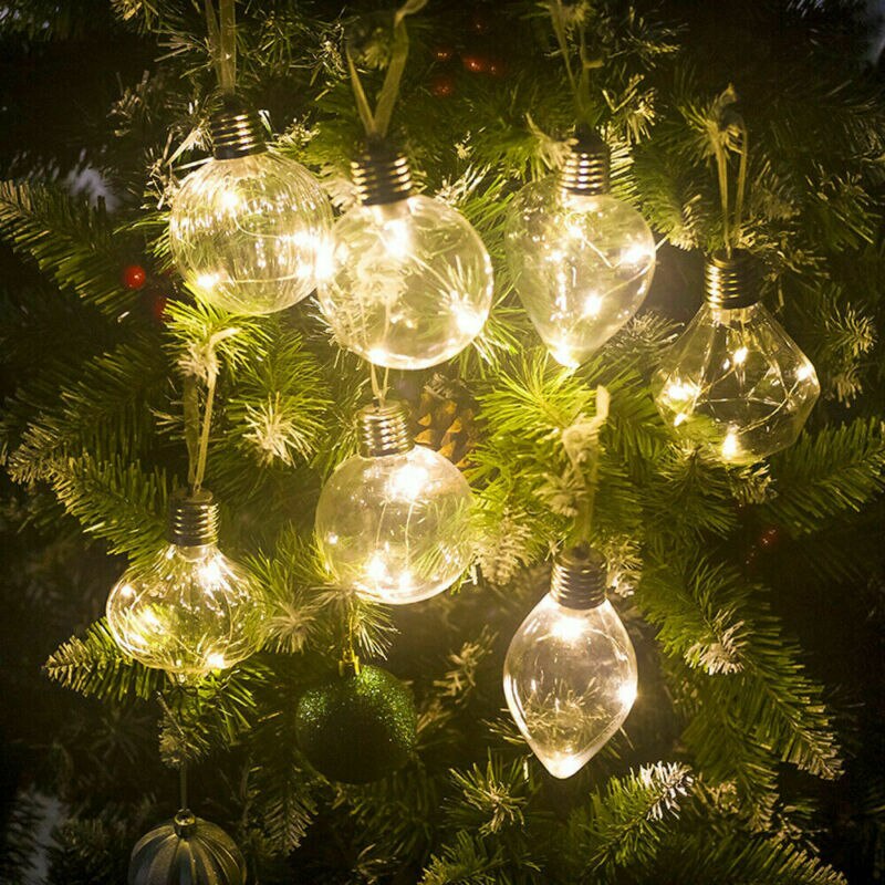Christmas led string lights lampe julefest bryllup pærer lanterne batteri inkludert
