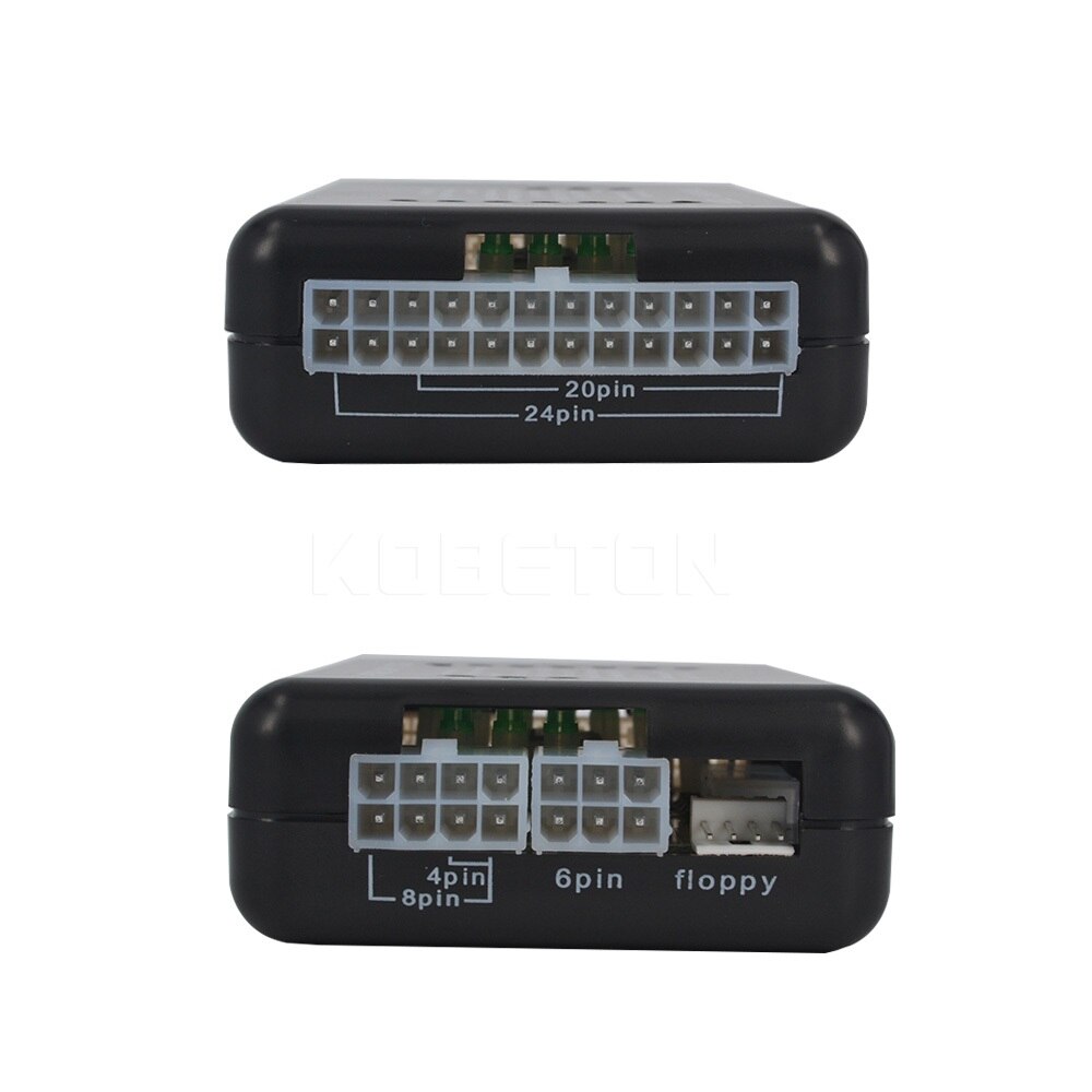 Kebidu LED di Alimentazione 20 Pin 24 Pin per PSU ATX SATA HDD Tester Checker Meter per PC Computer