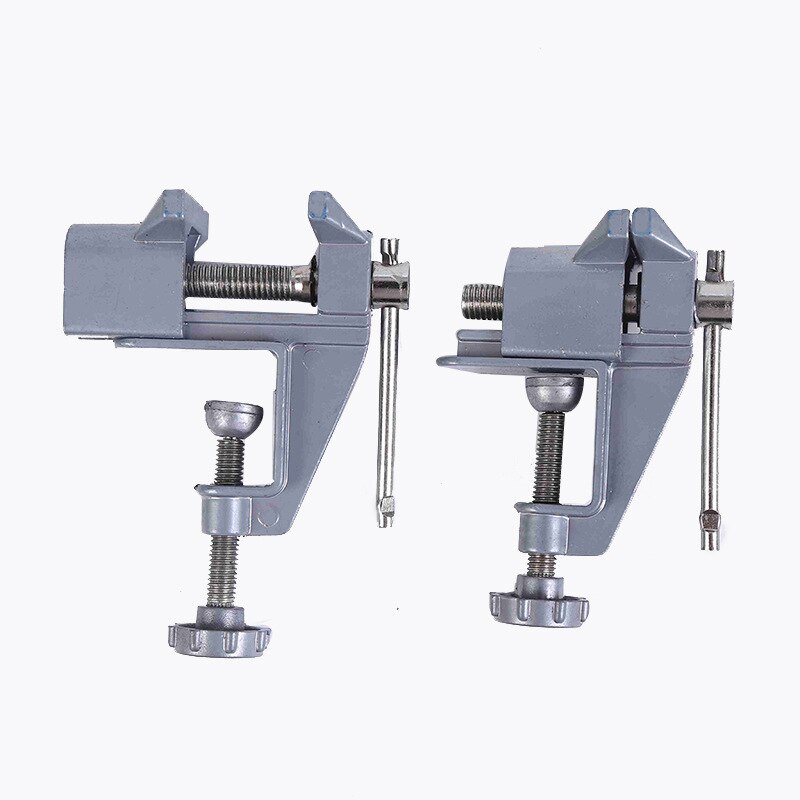 360 Degree Rotating Table Vise Portable Hobby DIY Woodworking Universal Mini Clamp-on Table Bench Vise Clamp Electric Drill Stan