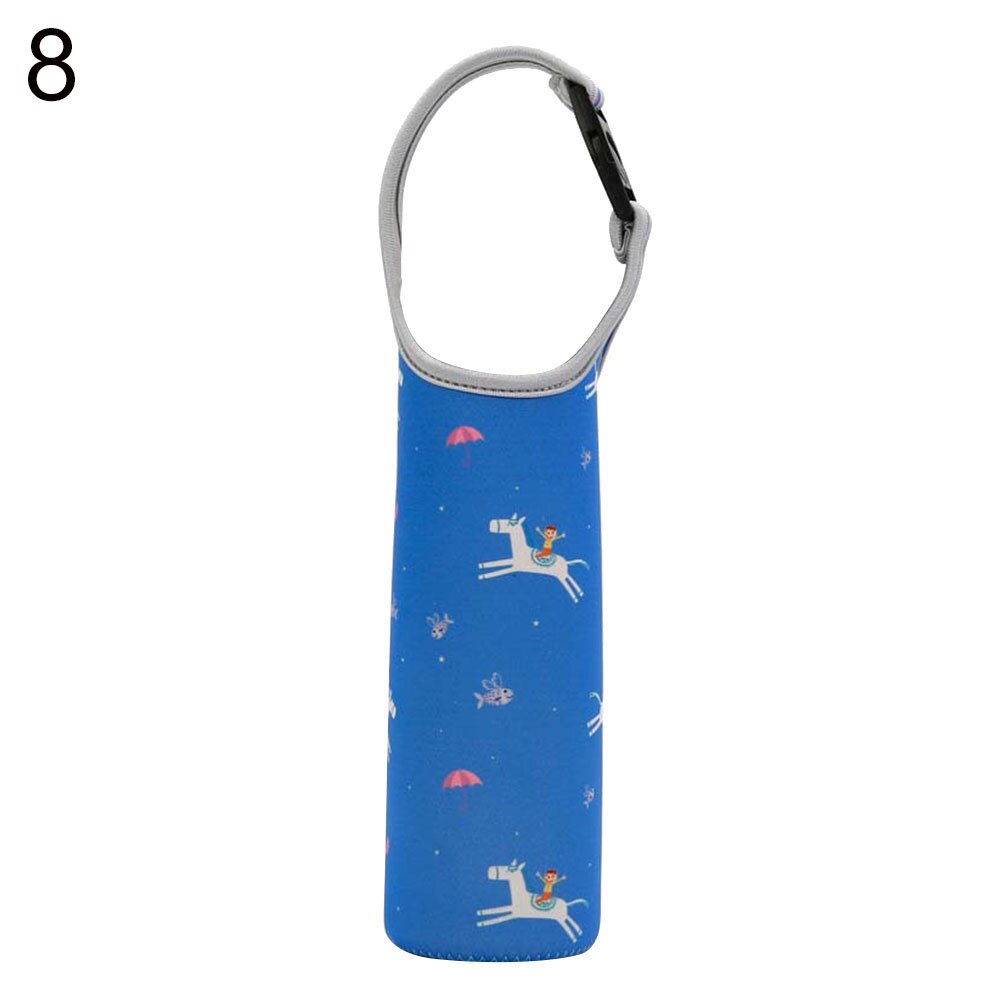 Portable Water Bottle Covers Heat Insulated Cloth Cup Sleeve Case Bottle Sleeves Storage Bag with Handle: 8