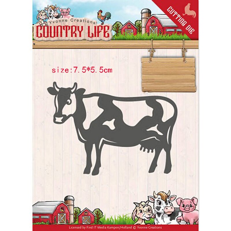 CH -plantillas de corte de Metal de animales para álbum de recortes, adornos para álbumes de fotos, grabador de relieve para tarjetas de papel, novedad: 2