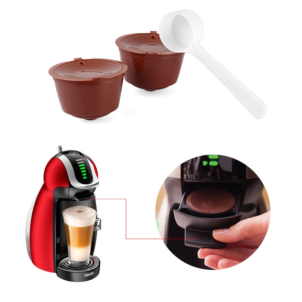 1Pcs Herbruikbare Hervulbare Capsules Pods Voor Nescafe Capsula Dolce Gusto Machines Maker Nespresso Capsule Pod Cup Cafeteira