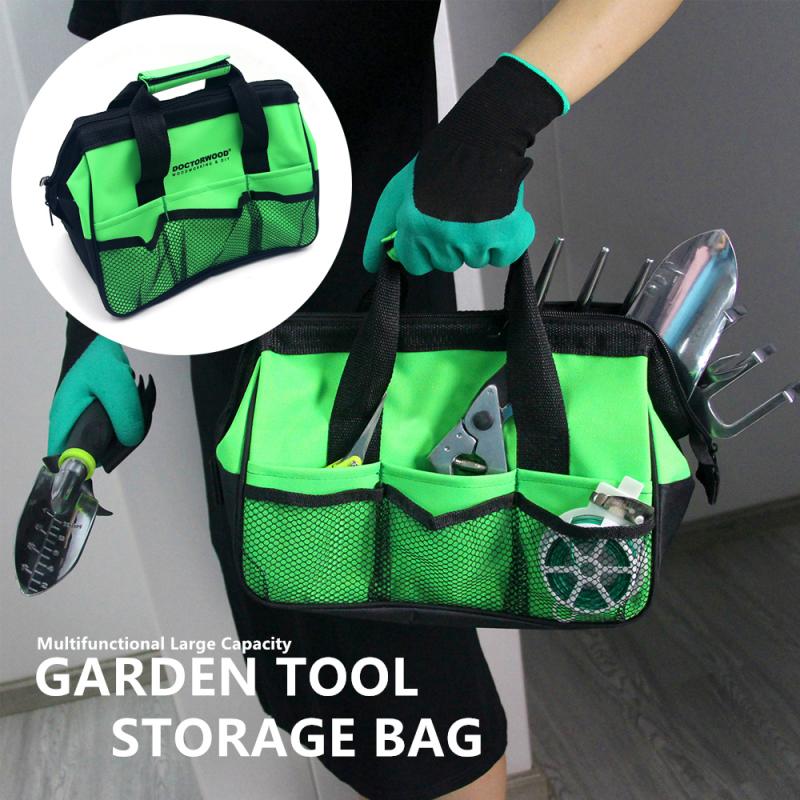 Multi Large Garden Tool Kits Bag Hand tool kit Storage Electrician Tools Bag DIY Kit Pockets Waist Pouch Canvas Waterproof