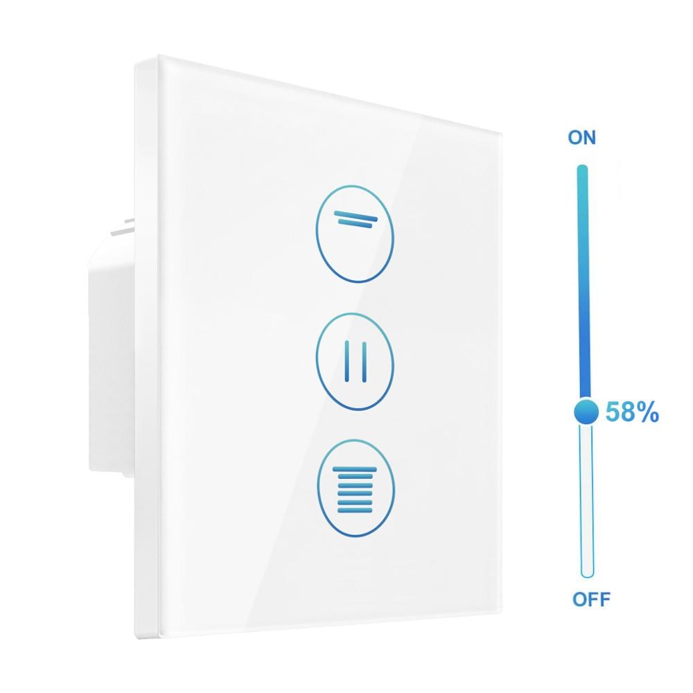 [Prozentfunktion] 4th Generation Wlan Rolladenschalter,CURRYDOUBLE Rolladen Zeitschaltuhr 80x80mm